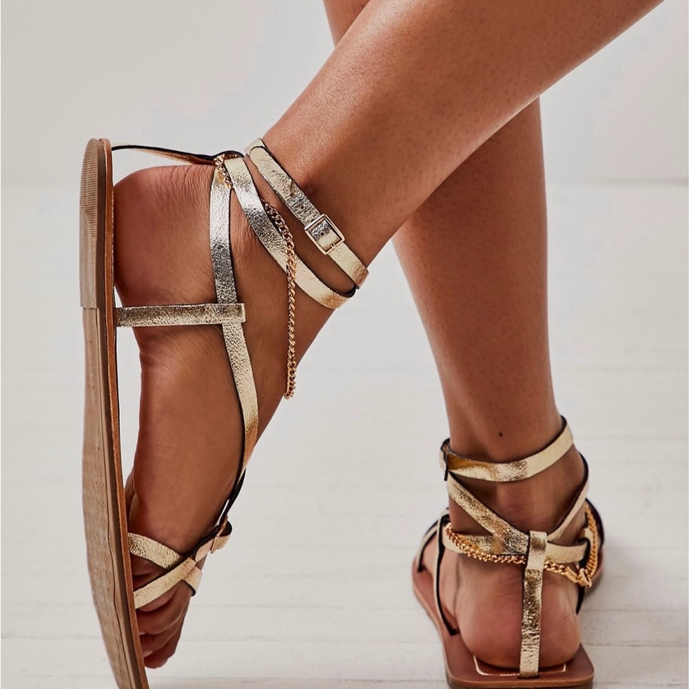 Athena Anklet Wrap Sandals